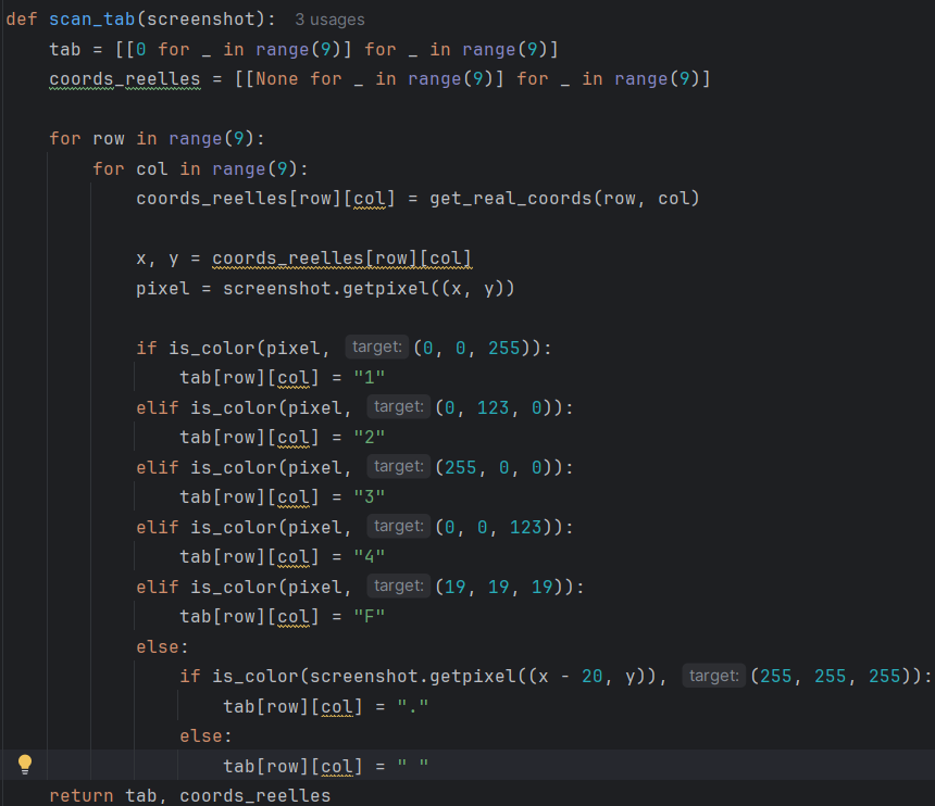 Conversion d'image en tableau